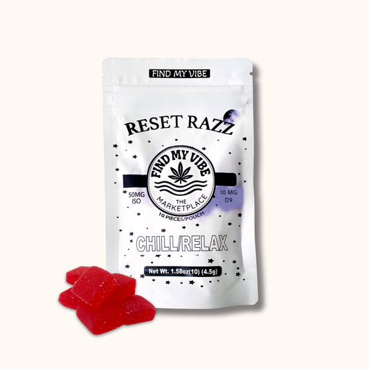 Reset Razz Delta-9 Gummies – Chill & Relax (Black Raspberry)